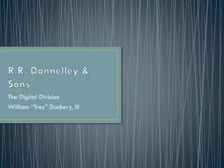 R.R. Donnelley &amp; Sons