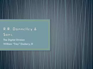 r r donnelley sons