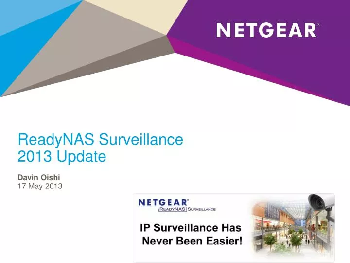 readynas surveillance 2013 update
