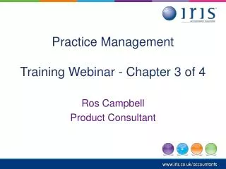 Practice Management Training Webinar - Chapter 3 of 4