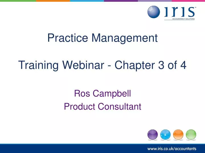 practice management training webinar chapter 3 of 4