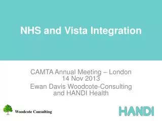 NHS and Vista Integration
