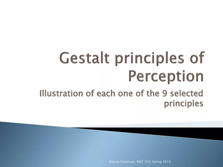 gestalt principles of perception