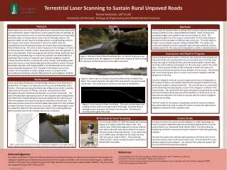 Terrestrial Laser Scanning to Sustain Rural Unpaved Roads
