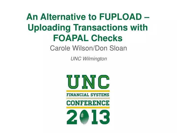 an alternative to fupload uploading transactions with foapal checks