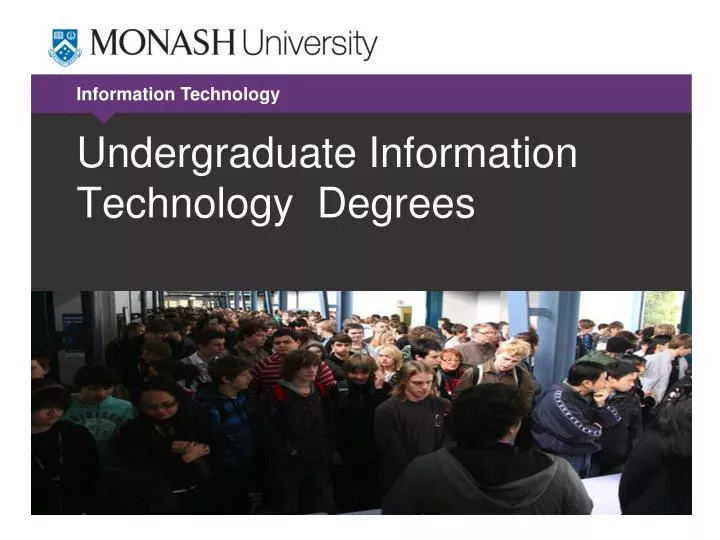 undergraduate information technology degrees