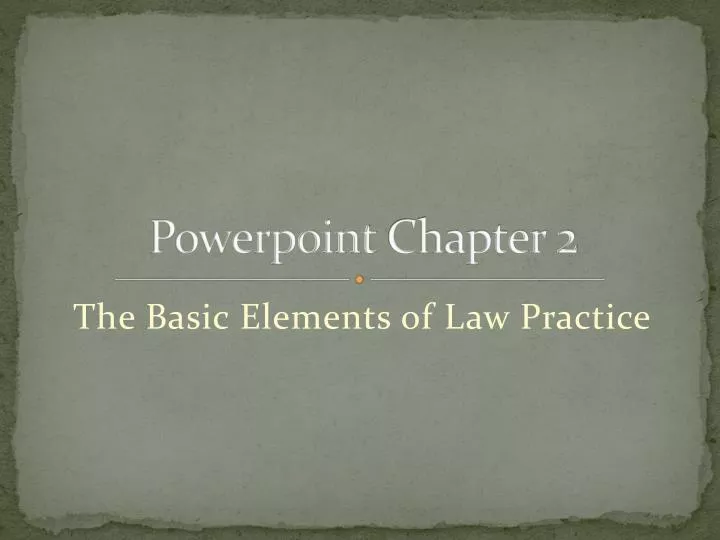 powerpoint chapter 2