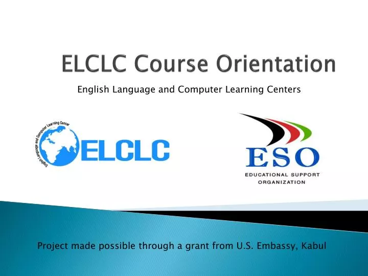 elclc course orientation