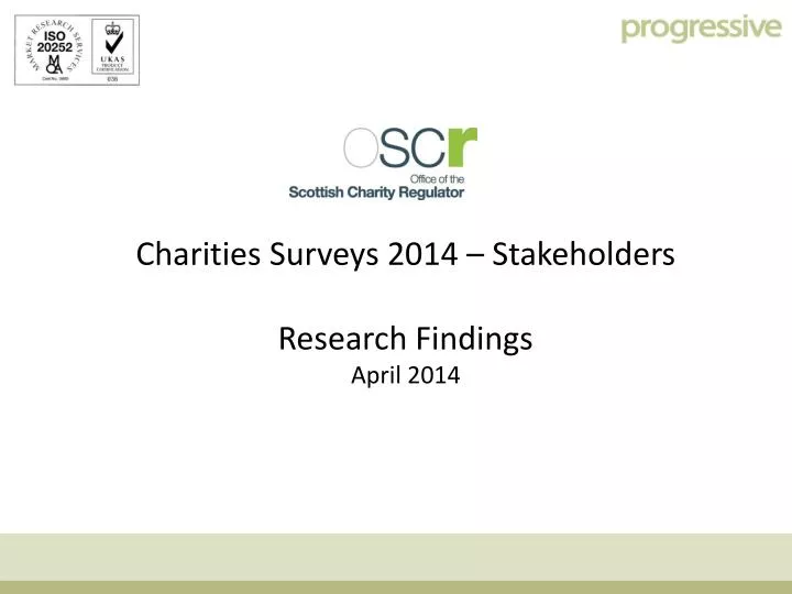 charities surveys 2014 stakeholders research findings april 2014
