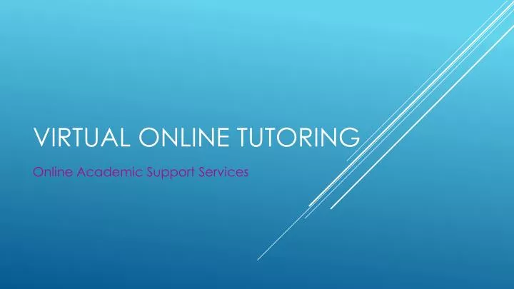 virtual online tutoring