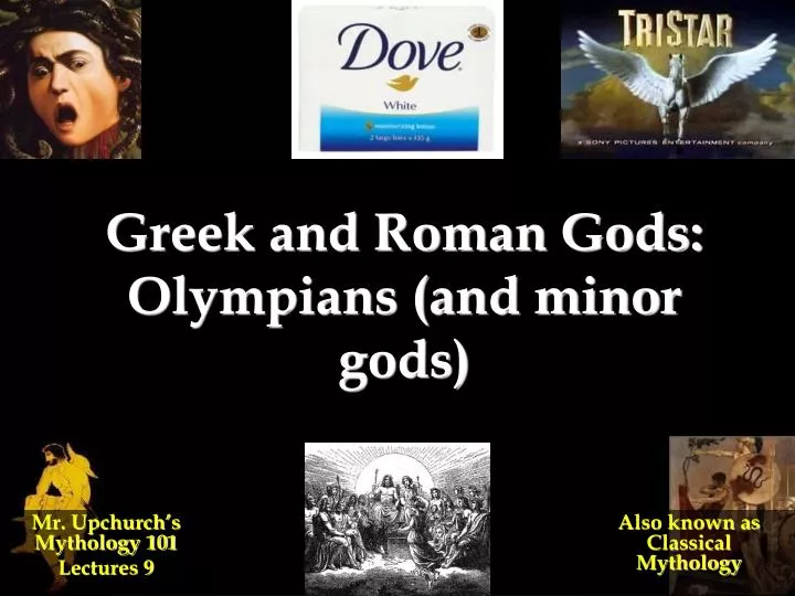 greek and roman gods olympians and minor gods