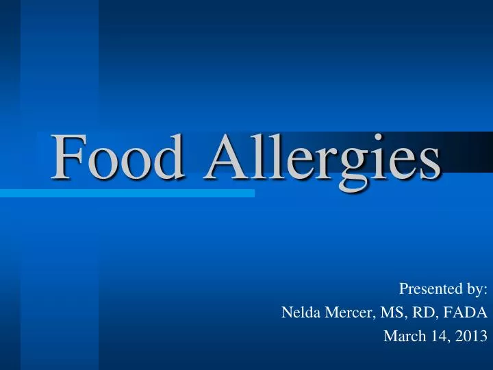 food allergies