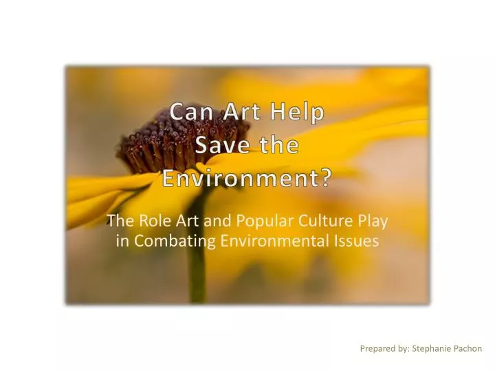can art help save the environment