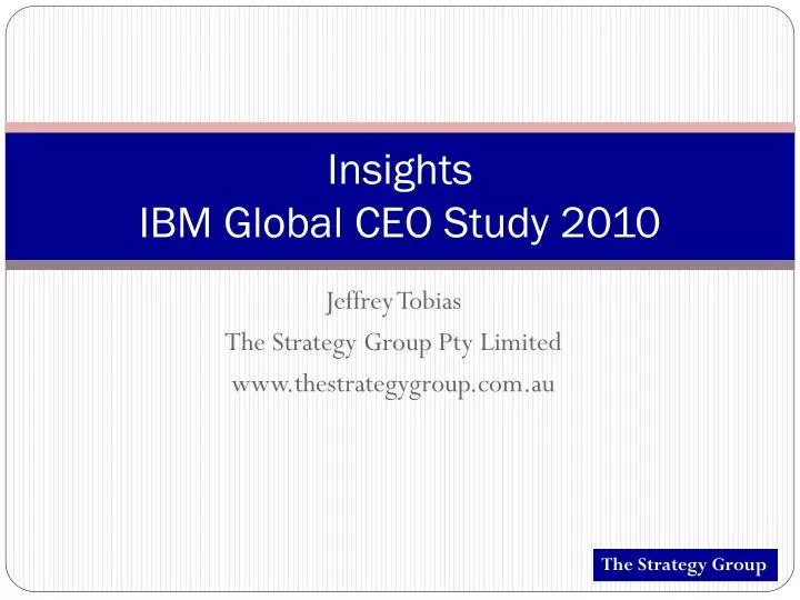 insights ibm global ceo study 2010
