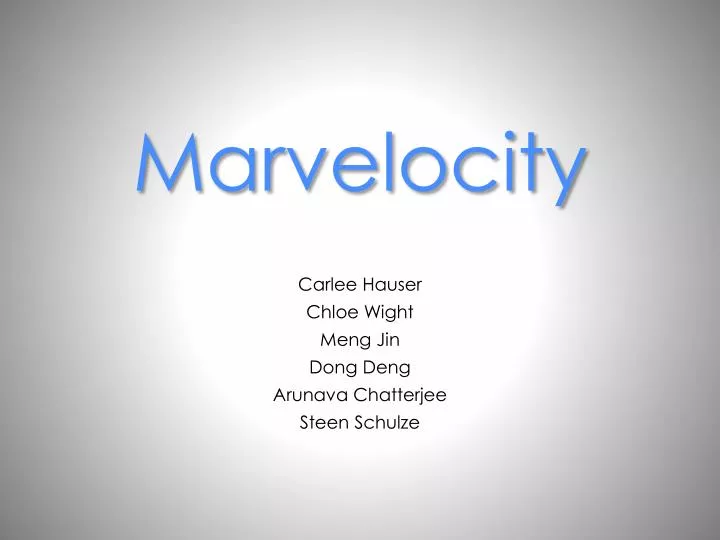 marvelocity