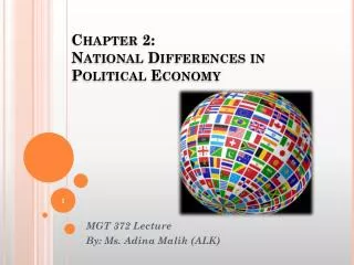 Chapter 2: National Differences in Political Economy