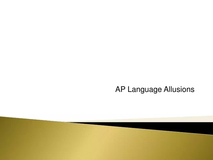 ap language allusions