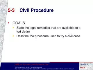5-3	 Civil Procedure