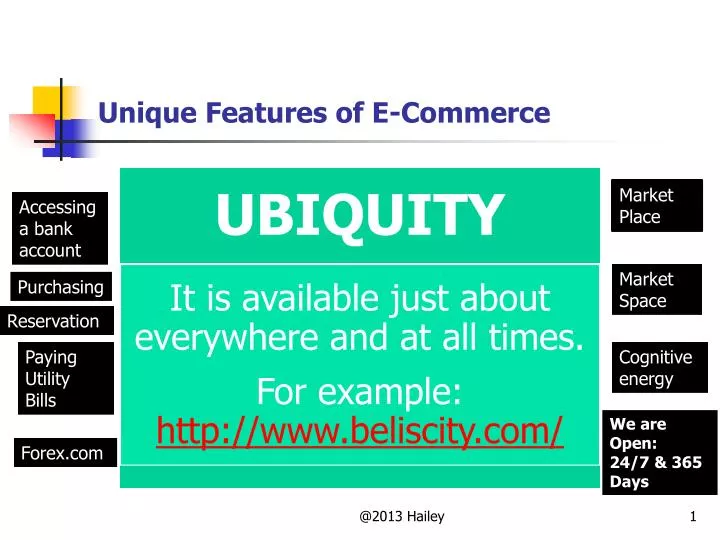 unique features of e commerce