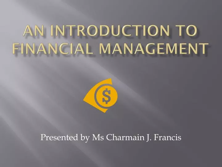 an introduction to financial management