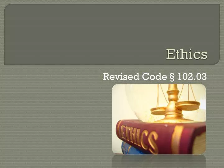 ethics