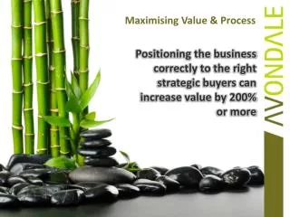 Maximising Value &amp; Process