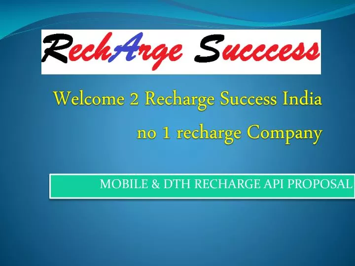 welcome 2 recharge success india no 1 recharge company
