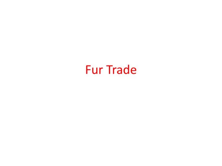 fur trade