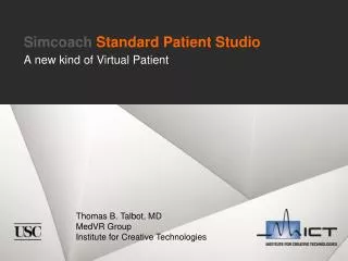 Simcoach Standard Patient Studio