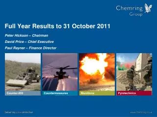 Full Year Results to 31 October 2011