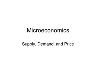 Microeconomics