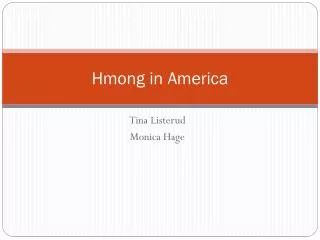 Hmong in America