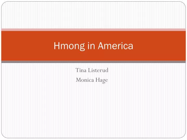 hmong in america