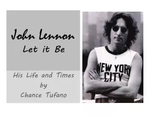 John Lennon Let it Be