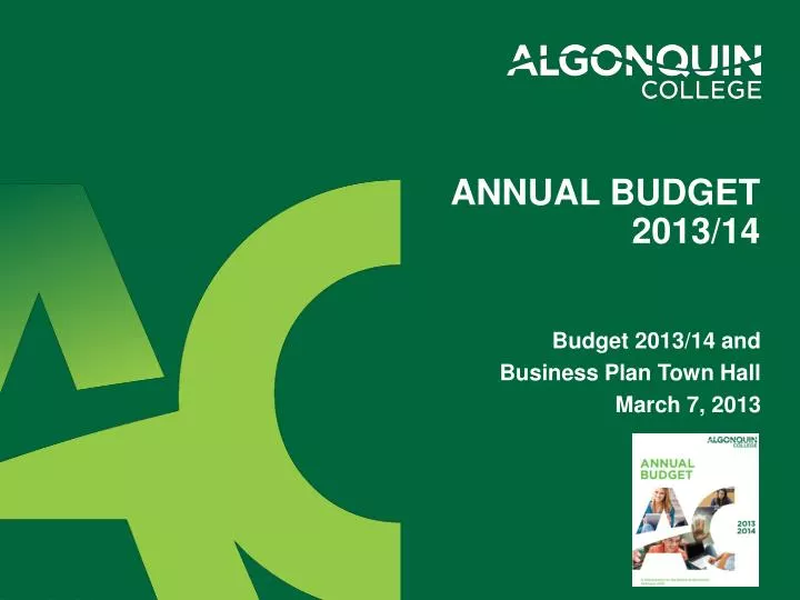 annual budget 2013 14