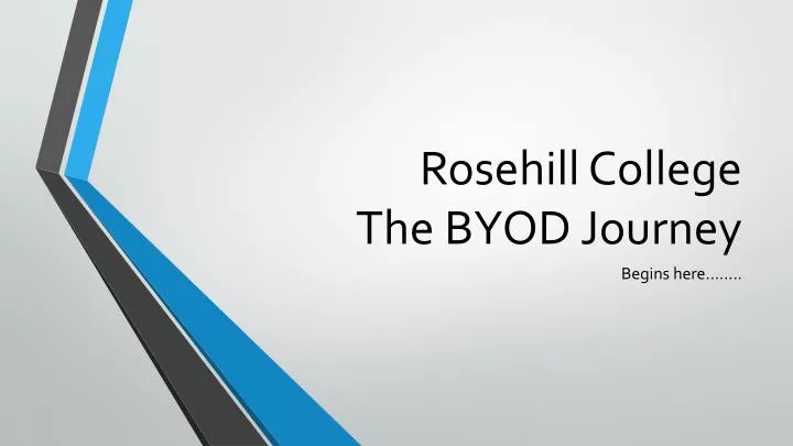 rosehill college the byod journey
