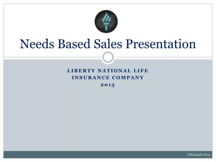 needs based sales presentation