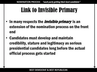 Link to Invisible Primary