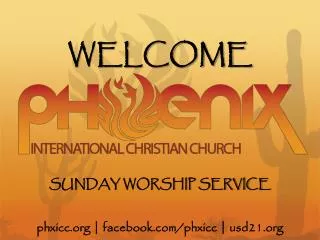 SUNDAY WORSHIP SERVICE