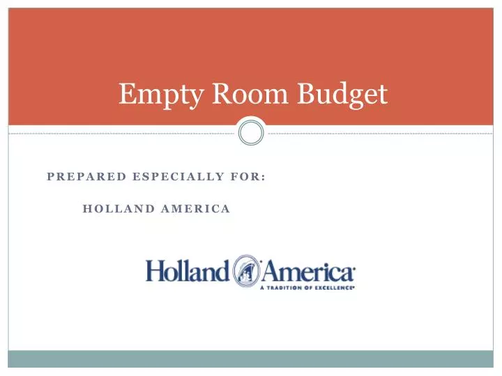 empty room budget