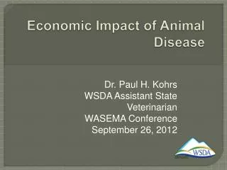 Economic Impact of Animal Disease