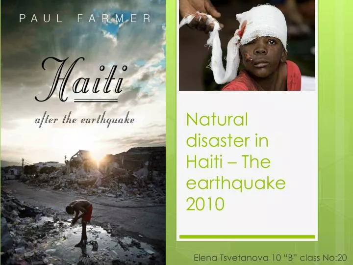natural disaster in haiti the earthquake 2010