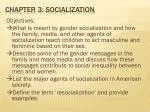 Chapter 3: Socialization - slide 1