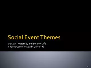 Social Event Themes