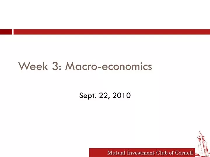 week 3 macro economics