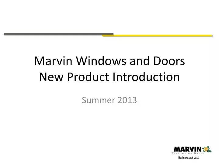 marvin windows and doors new product introduction