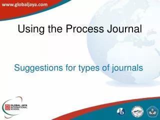 Using the Process Journal