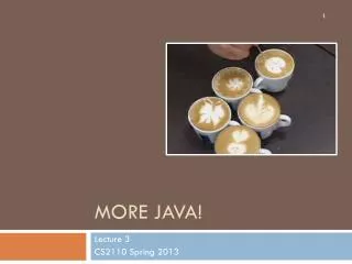 More Java!