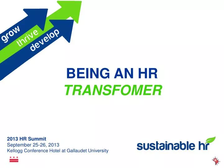 being an hr transfomer