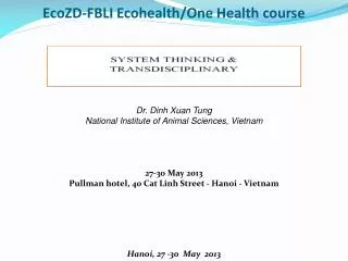 EcoZD -FBLI Ecohealth /One Health course